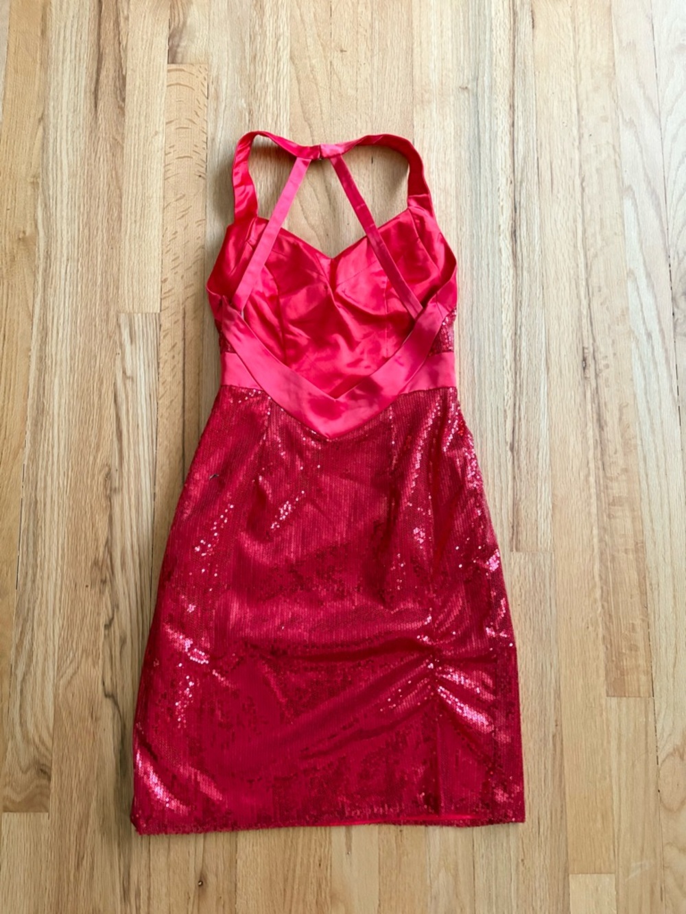 Vintage Alyce Designs red sequin dress 2 - Picture 6 of 9
